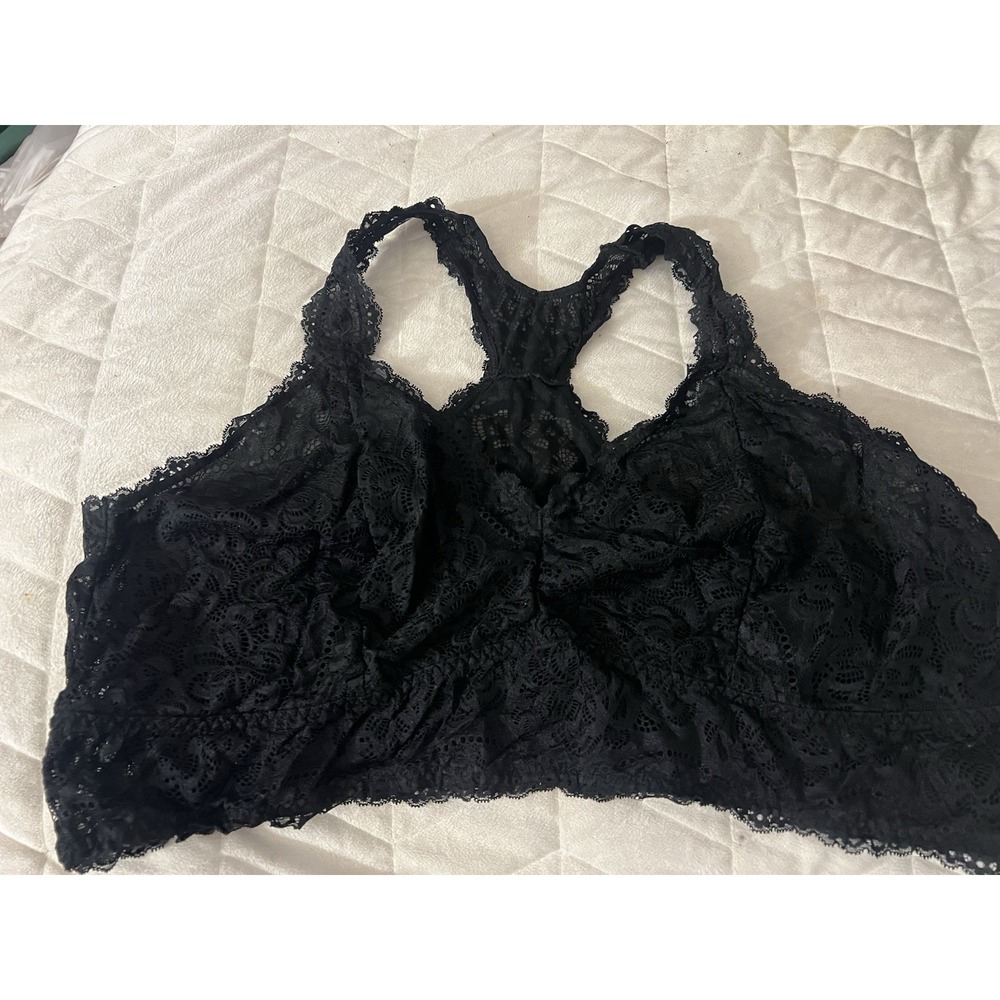 Torrid Black Lace Bralette Bra Unlined Wireless Sexy‎  Size 5